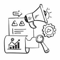 AI optimization and marketing metrics concept as An AI optimization icon paired with a marketing metrics icon symbolizing the role of AI in optimizing marketing performance perfect Dynamics vector
