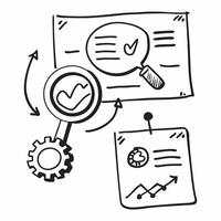 AI predictive analytics and QA concept as An AI predictive analytics icon paired with a QA icon symbolizing the predictive capabilities of AI in quality assurance perfect for isola Dynamics vector