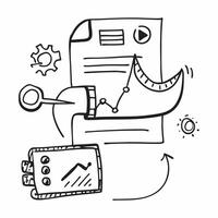 AI predictive modeling and marketing forecast concept as An AI predictive modeling icon paired with a marketing forecast icon representing the role of AI in predicting marketing ou Dynamics vector