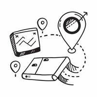 AI route planner and holiday journey concept as An AI route planner icon paired with a holiday journey icon representing the use of AI in planning and optimizing holiday travel rou Dynamics vector