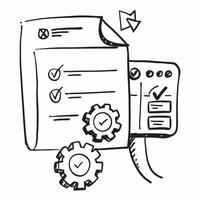 AI system and quality management concept as An AI system icon paired with a quality management icon representing the integration of AI in managing quality assurance processes ideal Dynamics vector