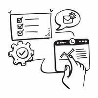 AI system and quality assurance metrics concept as An AI system icon paired with a quality assurance metrics icon representing the role of AI in monitoring and analyzing QA metrics Dynamics vector