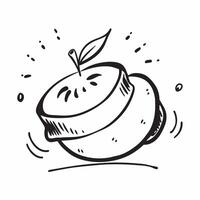 Apple icon with copy space on a white background concept as A icon image of an apple icon with generous copy space on a white background ideal for promoting healthy eating and nu Dynamics vector