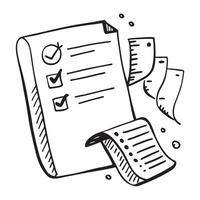 Audit checklist and financial statement concept as An audit checklist paired with a financial statement representing the process of auditing financial records ideal for clean and i Dynamics vector