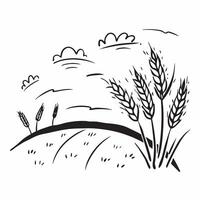 Autumn field with golden crops and clear sky concept as A serene autumn field with golden crops under a clear sky embodying the spirit of Thanksgiving ideal for business presentati Dynamics vector