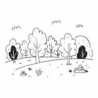 Autumn park with a variety of colorful trees concept as A vibrant autumn park filled with a variety of colorful trees under a clear sky capturing the essence of Thanksgiving perfec Dynamics vector