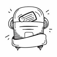 Backpack icon with copy space on a white background concept as A icon image of a backpack icon with generous copy space on a white background ideal for travel and adventure theme Dynamics vector