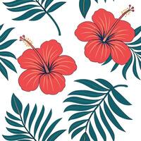Bold summer flowers seamless pattern with oversized blooms and contrasting colors for dramatic designs concept as Dramatic summer flowers pattern with oversized blooms and bold col Dynamics vector