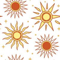 Bright spring sunshine seamless pattern with golden light and vivid flowers for a cheerful vibrant spring design concept as Vivid spring sunshine pattern with golden light and brig Dynamics Set 2 vector