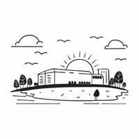 Bright summer day at a riverside park concept as A sunny riverside park scene under the bright summer sky ideal for business presentations needing a clean and vibrant background i Dynamics vector