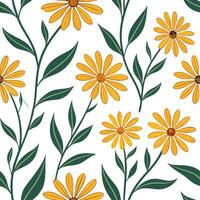 Bright summer flowers seamless pattern with large bold petals and vibrant colors for lively garden themes concept as Bright and bold summer flowers pattern with large petals and vi Dynamics vector