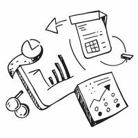 Calculator and Graph with Finance Wording concept as A detailed illustration of a calculator and a graph symbolizing finance and accounting The word Finance is prominently display Dynamics vector