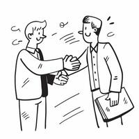 CEO with a welcoming handshake concept as A CEOs profile blended with a handshake symbolizing a welcoming atmosphere for a company open house Ideal for corporate and business ads Dynamics vector