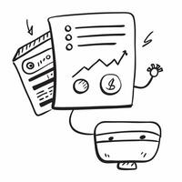 Chatbot and stock market chart concept as A chatbot icon paired with a stock market chart representing the use of AI in financial market analysis perfect for isolated icon design Dynamics vector