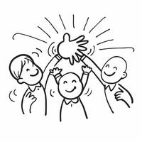 Cheerful team interaction concept as A cheerful team interaction blended with sunshine imagery symbolizing positivity and energy in the workplace Perfect for corporate and lifesty Dynamics vector
