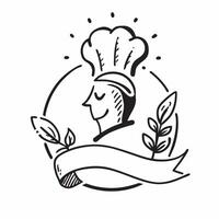 Chef with organic farm concept as A chefs profile blended with an organic farm symbolizing the farm to table approach in a nature inspired cafe Perfect for culinary and cafe ads Dynamics vector