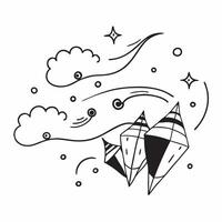 Clear blue sky with colorful kites concept as A bright blue sky filled with colorful kites symbolizing freedom and celebration perfect for business presentations needing a clean an Dynamics vector
