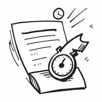 Clock icon with copy space on a white background concept as A icon image of a clock icon with generous copy space on a white background ideal for business time management and pro Dynamics vector