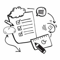 Cloud based project management tools with task and calendar icons concept as icon illustration of cloud based project management tools featuring task lists and calendar icons emp Dynamics vector