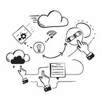 Cloud computing service models with SaaS PaaS and IaaS icons concept as icons representing different cloud computing service models such as SaaS PaaS and IaaS emphasizing ve Dynamics vector