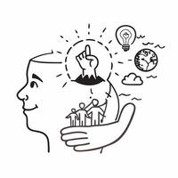 Community leader with sustainable initiatives concept as A community leaders profile blended with sustainable initiatives imagery symbolizing hope and local action for a sustainabl Dynamics vector