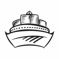 Cruise ship icon with copy space on a blue background concept as A icon image of a cruise ship icon with ample copy space on a blue background perfect for travel and leisure them Dynamics vector