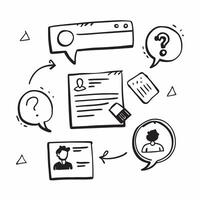 Customer inquiry with instant FAQ access concept as A customers profile blended with instant FAQ access imagery symbolizing quick solutions and user satisfaction Ideal for website Dynamics vector