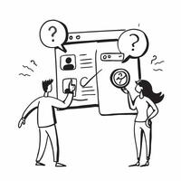Customer interaction with FAQ overlay concept as A customers profile blended with FAQ overlay symbolizing real time support and efficient problem solving Ideal for corporate and s Dynamics vector