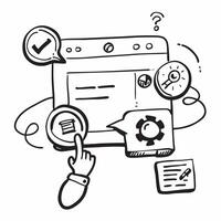 Customer support with FAQ links concept as A customer support interface blended with FAQ links symbolizing quick access to information and user friendly support Ideal for website Dynamics vector