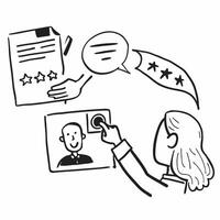 Customer success manager with client feedback concept as A customer success managers profile blended with client feedback representing customer satisfaction and company performance Dynamics vector