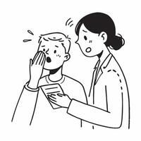Dermatologist treating a patient with psoriasis concept as A dermatologist treats a patient with psoriasis emphasizing care and symptom relief Ideal for dermatology and skincare a Dynamics vector