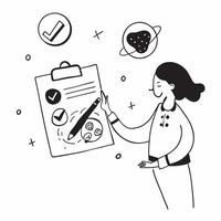 Dietitian with quit smoking meal plan concept as A dietitians profile blended with a quit smoking meal plan symbolizing the nutritional benefits of quitting smoking Ideal for heal Dynamics vector