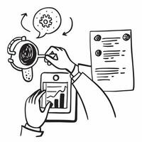 Doctor with AI diagnostics concept as A doctors profile blended with AI diagnostics representing AIs role in medical diagnostics and healthcare Ideal for healthcare and tech ads Dynamics vector