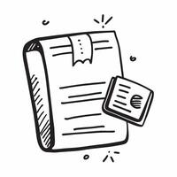 Doodle line icon of a notebook concept as A doodle line icon of a notebook symbolizing note taking business planning and organization perfect for productivity and office themed vis Dynamics vector