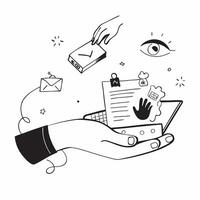 Employee practicing deep breathing concept as An employees profile blended with a deep breathing scene symbolizing relaxation and mental clarity in the workplace Ideal for wellnes Dynamics vector