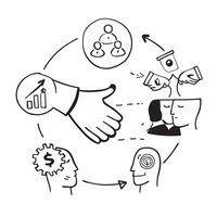 Employee with conflict resolution training concept as An employees profile blended with conflict resolution training activities symbolizing the importance of resolving conflicts in Dynamics vector