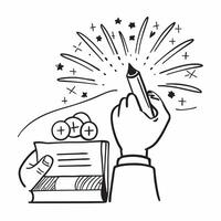 Employee with fireworks display concept as An employees profile blended with a fireworks display symbolizing celebration and achievement at a corporate thanks party Perfect for bu Dynamics vector