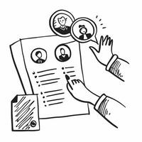 Employee with outplacement firm concept as An employees profile blended with an outplacement firm symbolizing support services provided during layoffs Ideal for business and HR ad Dynamics vector