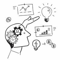 Employee with problem solving workshop concept as An employees profile blended with a problem solving workshop symbolizing critical thinking and innovation in training Ideal for b Dynamics vector