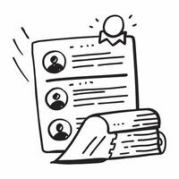 Employee with resignation letter concept as An employees profile blended with a resignation letter symbolizing voluntary departure due to layoffs Perfect for business and HR ads Dynamics vector