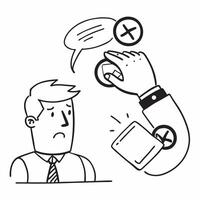 Employee with rejected proposal concept as An employees profile blended with a rejected proposal symbolizing the disappointment of unapproved ideas Ideal for business and corporat Dynamics vector