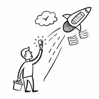 Entrepreneur launching a new product concept as An entrepreneur launches a new product showcasing innovation and determination Perfect for business and startup ads in Photo Stock Dynamics vector