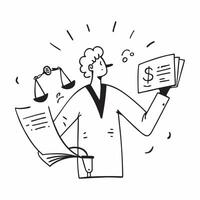 Environmental lawyer with legal documents concept as An environmental lawyers profile blended with legal documents symbolizing hope and action for environmental justice Ideal for Dynamics vector