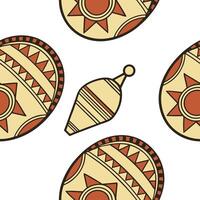 Ethiopian Geez patterns seamless tile pattern with earthy tones and traditional motifs for cultural decor concept as Earthy toned Geez patterns arranged seamlessly for traditional Dynamics vector