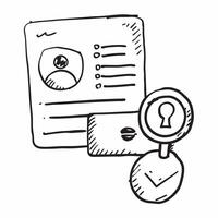 Fake profile and security key concept as A fake profile icon paired with a security key symbolizing the defense against identity theft and unauthorized access perfect for isolated Dynamics vector