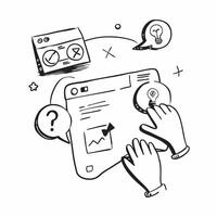 FAQ section with interactive elements concept as An FAQ section blended with interactive elements symbolizing user engagement and ease of navigation in finding answers Perfect for Dynamics vector