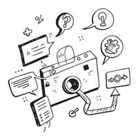 FAQ section with chatbot assistance concept as An FAQ section blended with chatbot assistance symbolizing automated help and user convenience Ideal for tech and service ads in Ph Dynamics vector