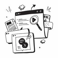 FAQ section with tutorials concept as An FAQ section blended with tutorials symbolizing interactive learning and visual guidance Perfect for website and educational ad Dynamics vector