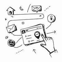 FAQ support with email integration concept as An FAQ support interface blended with email integration symbolizing comprehensive support and communication Ideal for corporate and s Dynamics vector
