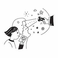 Father with kids stargazing concept as A fathers profile blended with kids stargazing symbolizing curious and educational parenting Ideal for science and family ads in Photo Stoc Dynamics vector